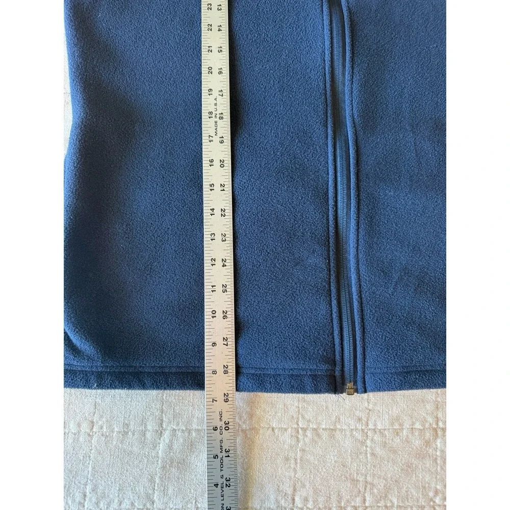 Columbia Sportswear Fleece‎ Navy Blue Full Zip Vest Kid's Size Large Boys